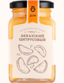 мёд медовый дом натуральный цветочный  абхазский цитрусовый 320г1шт стекло